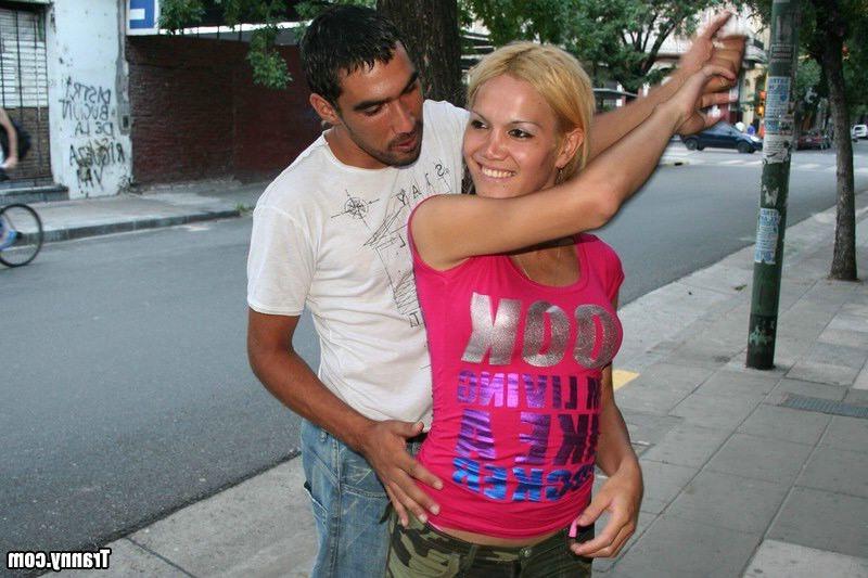 15P Downtown blonde latina tranny fucked in local hotel