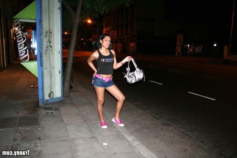 15P Fine ass latina tranny picked up hooking on the street