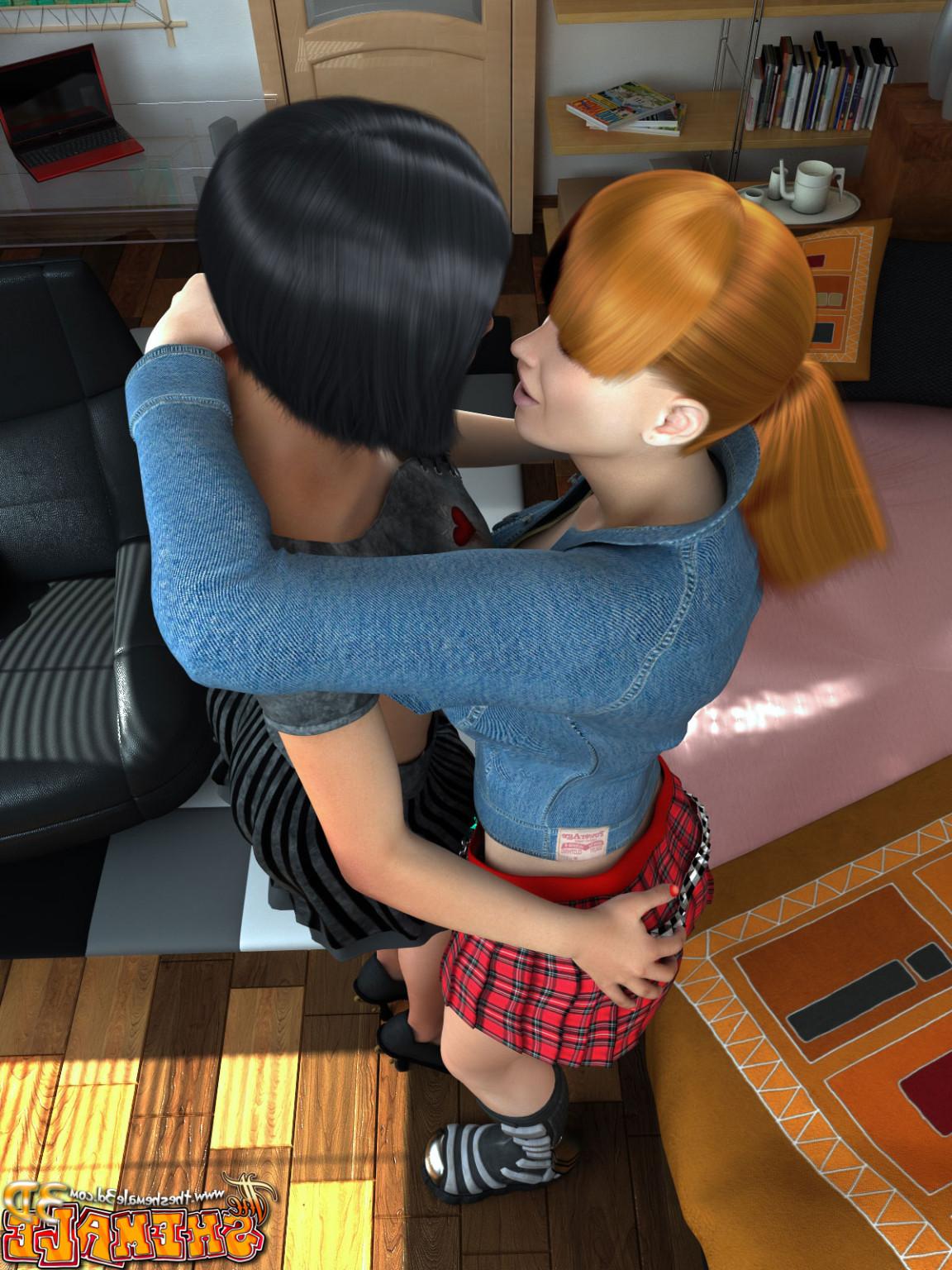 10P Lesbian shemale toons