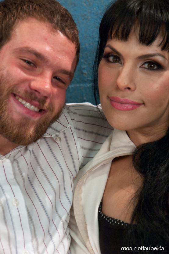 15P Foxxy ts tricks the rookie into sucking cock and fucks his ass