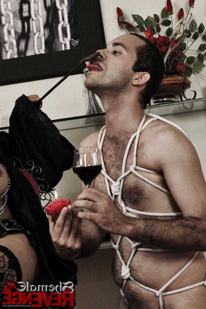 15P Shemale Dominatrix abusing her two cocksucking sluts