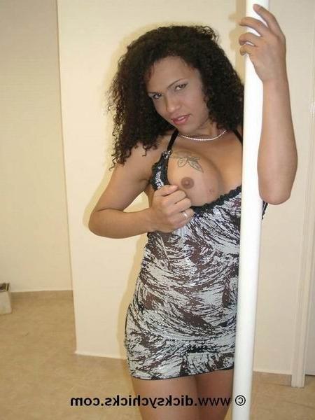 16P Shemale posing outside
