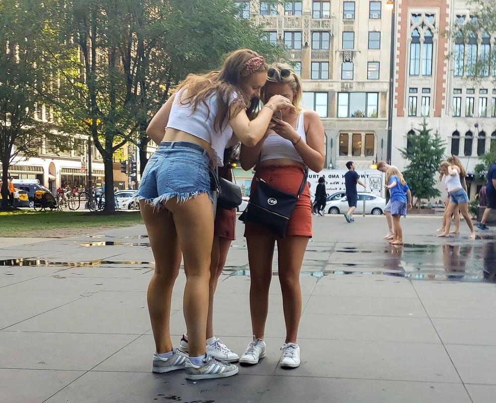 23P Streetlife (candid shorts &amp; upskirt)
