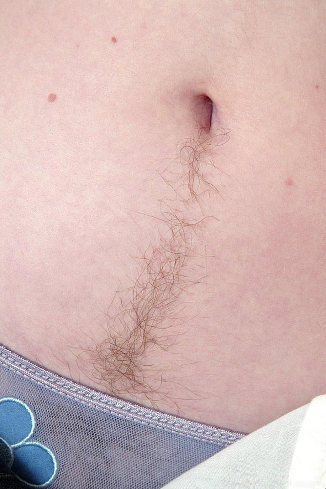 20P Girls Hairy belly happy trails 3