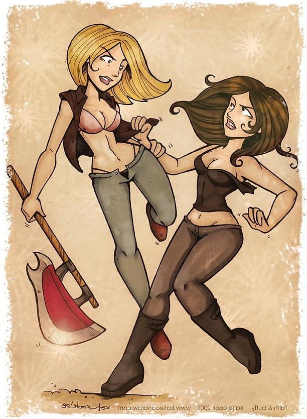 25P Buffy hentai and cartoon