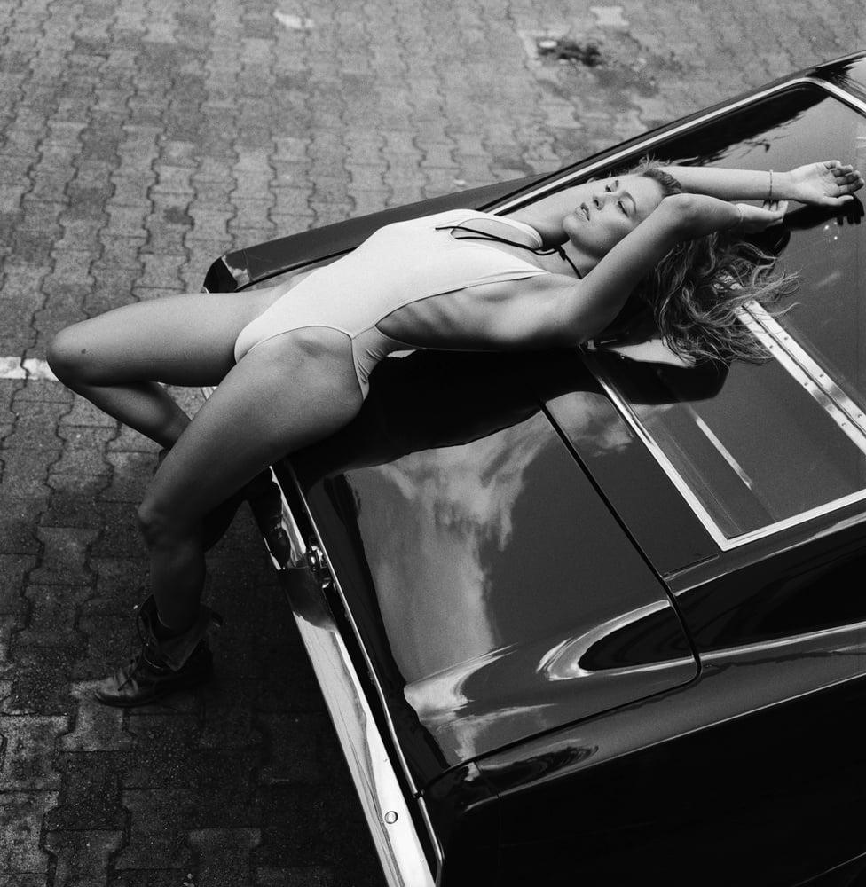 25P A girl in a car