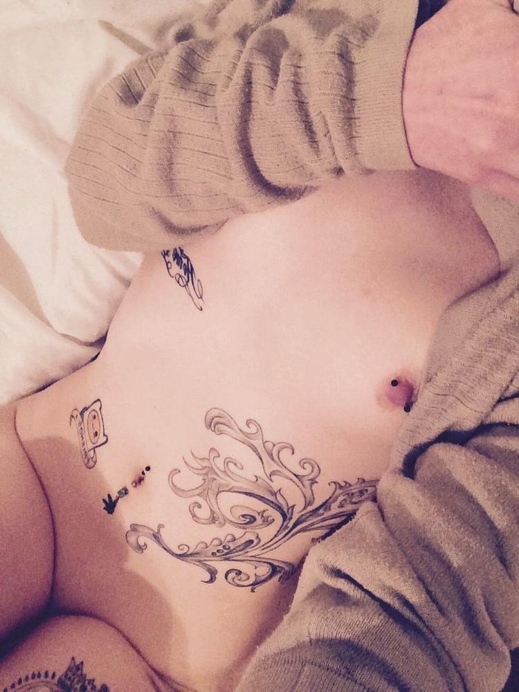 25P Skinny tattoed teen