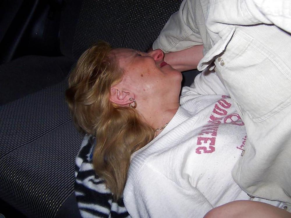 20P Mrs Ryan before and after being fucked for cash in her car