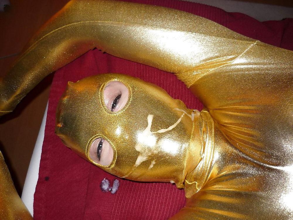 13P New golden zentai 