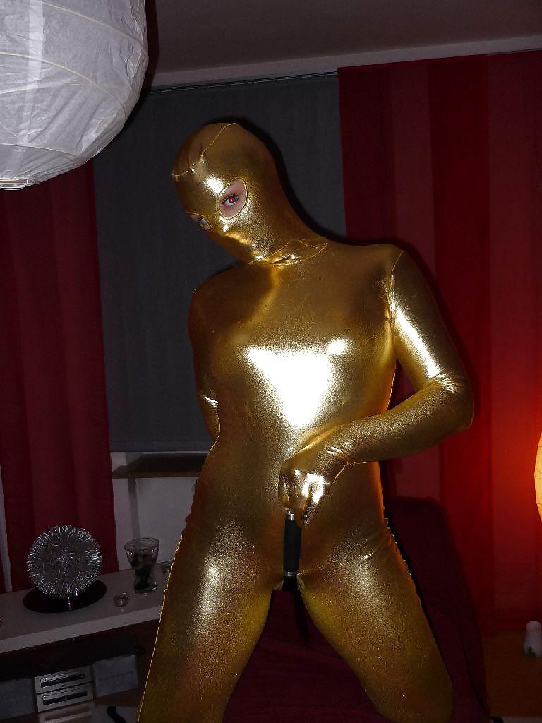 13P New golden zentai 