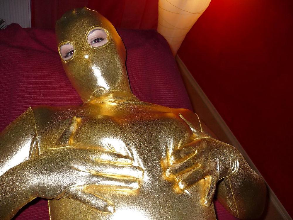 13P New golden zentai 
