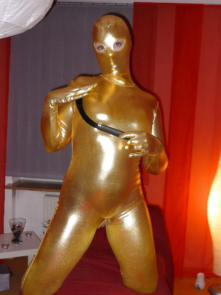 13P New golden zentai 