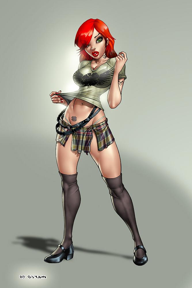 7P Cartoon babe