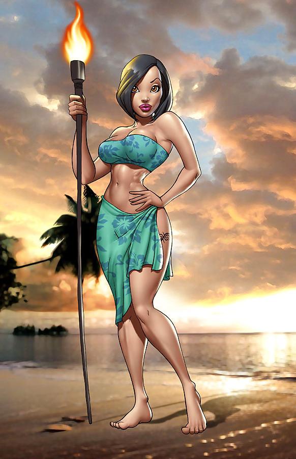 7P Cartoon babe