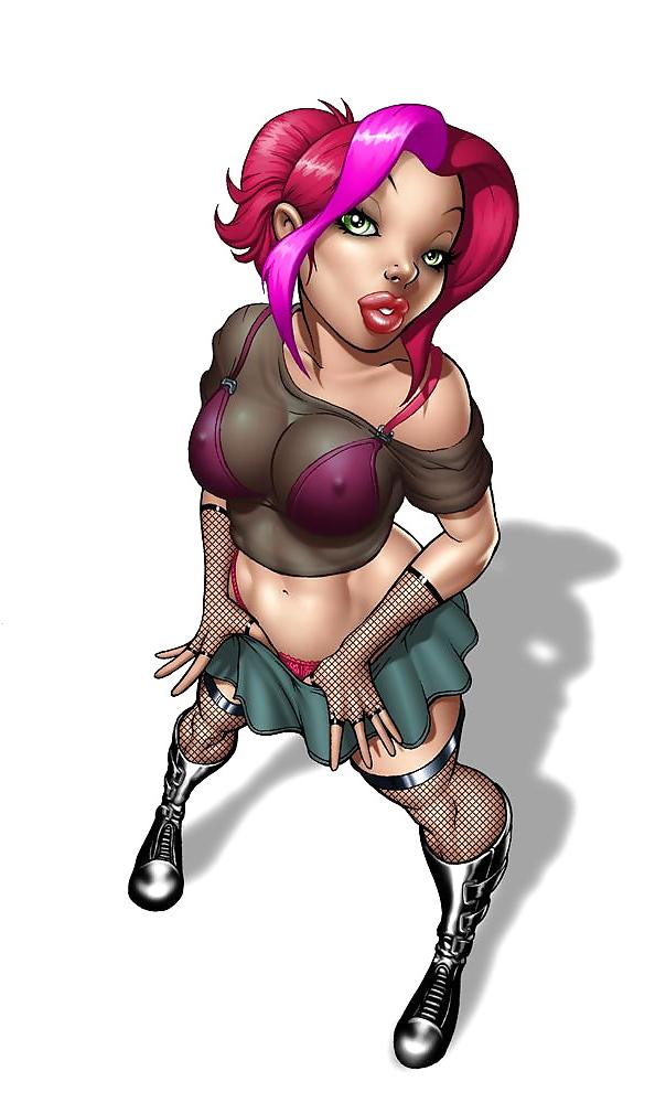 7P Cartoon babe