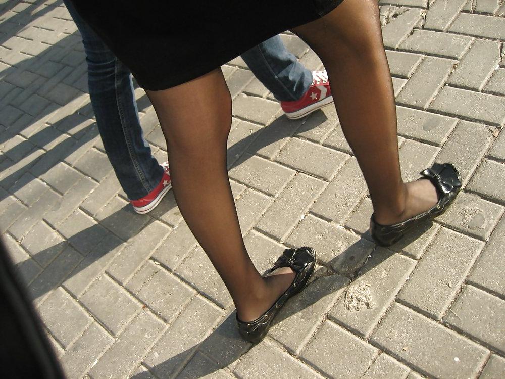 25P Candid Ballet Flats and Pantyhose in HQ