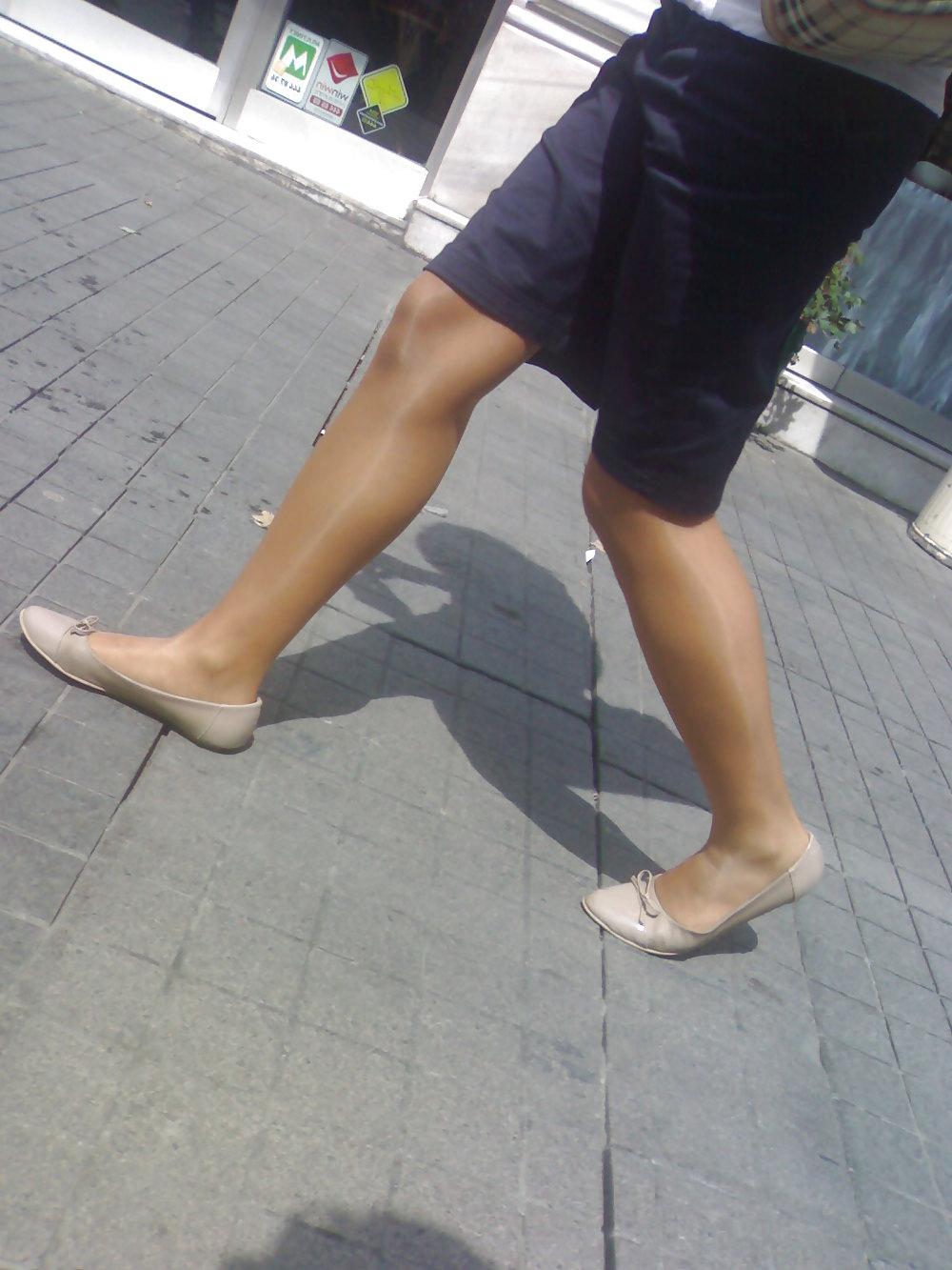 25P Candid Ballet Flats and Pantyhose in HQ