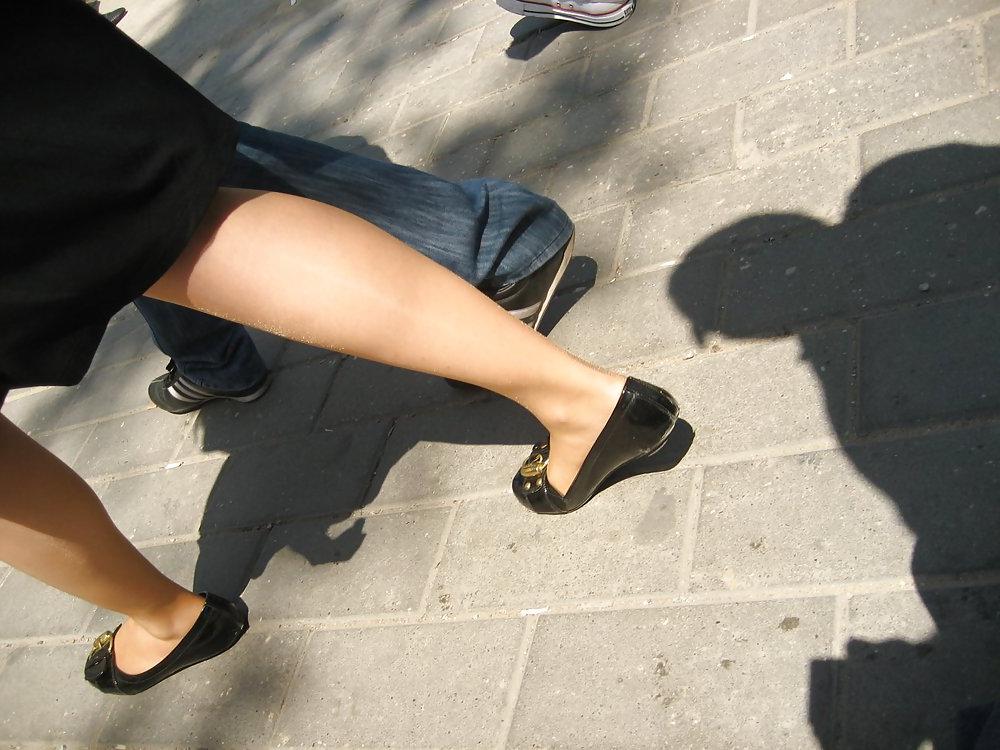 25P Candid Ballet Flats and Pantyhose in HQ