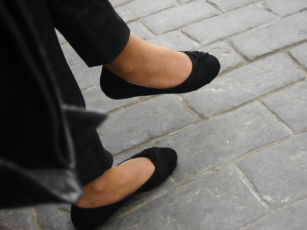 25P Candid Ballet Flats and Pantyhose in HQ