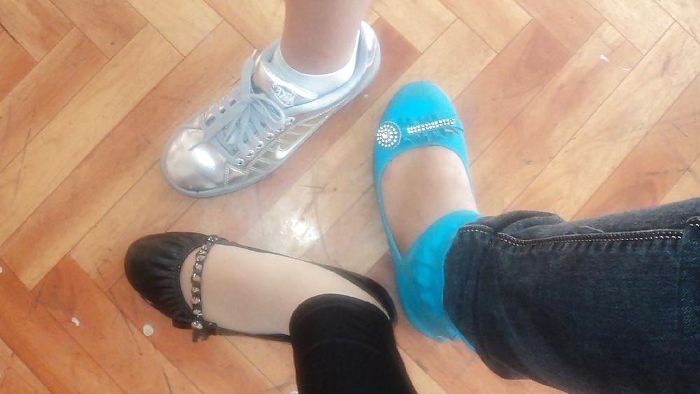 25P Candid Ballet Flats and Pantyhose in HQ