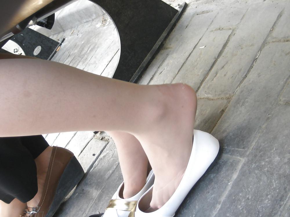 25P Candid Ballet Flats and Pantyhose in HQ