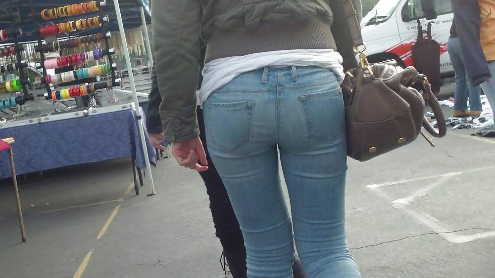 25P Sexy teen ass & butts in jeans 