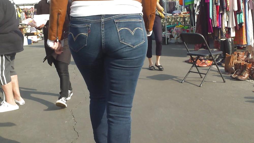 25P Sexy teen ass & butts in jeans 