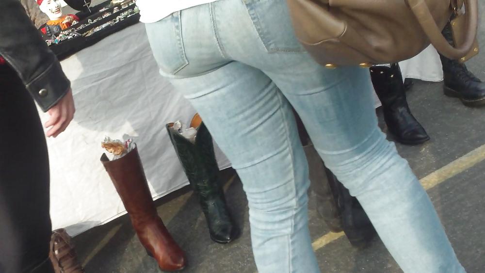 25P Sexy teen ass & butts in jeans 