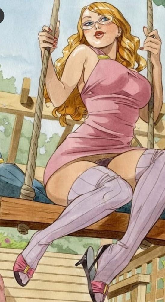 7P Cartoon woman