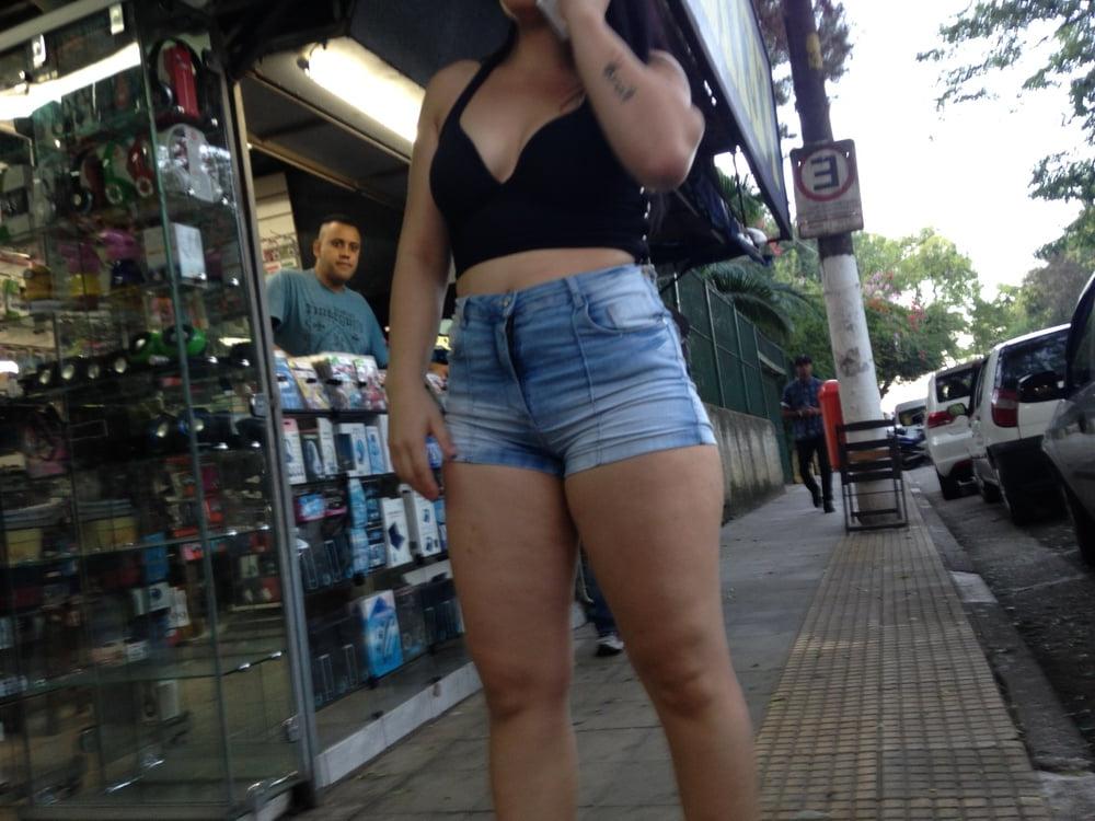 14P MAE E FILHA COM SHORTS SOCADOS
