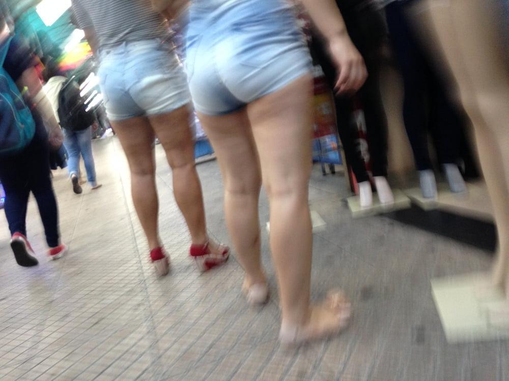 14P MAE E FILHA COM SHORTS SOCADOS