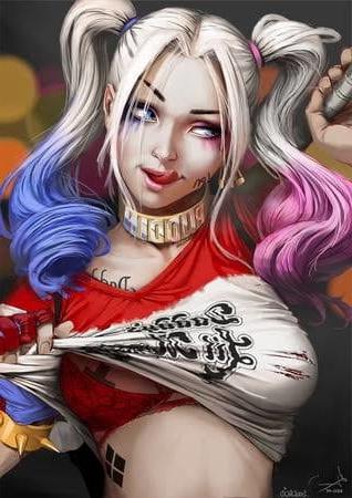 22P Cartoon 2. Harley Quinn