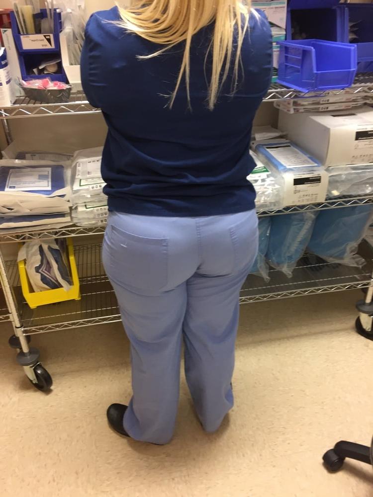 18P Voyeur of a couple coworkers ass