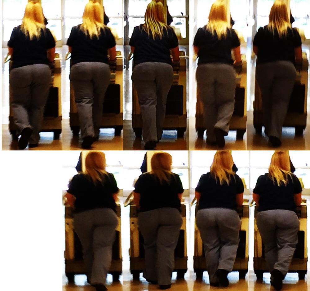 18P Voyeur of a couple coworkers ass