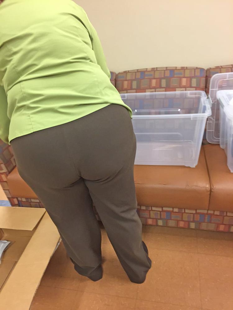 18P Voyeur of a couple coworkers ass