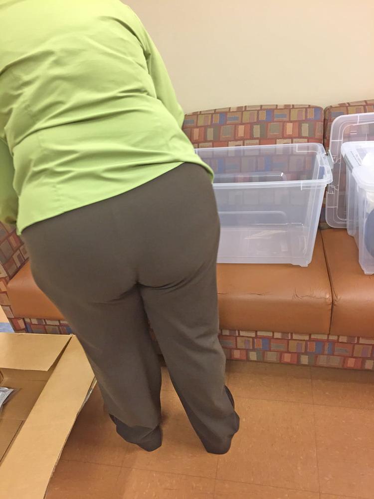18P Voyeur of a couple coworkers ass