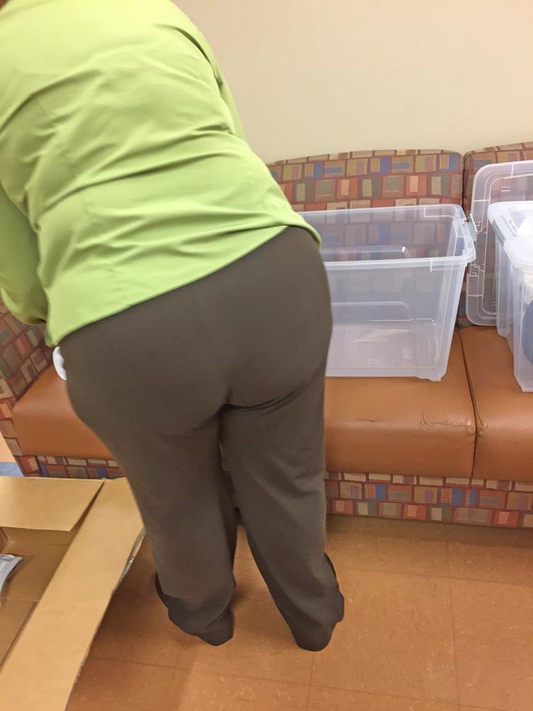 18P Voyeur of a couple coworkers ass