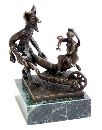 25P Small Porn Sculptures 3 - Bronze Statuettes for Weinfan 
