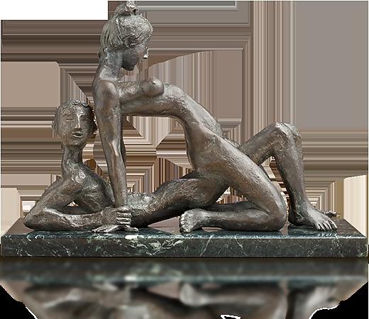 25P Small Porn Sculptures 3 - Bronze Statuettes for Weinfan 