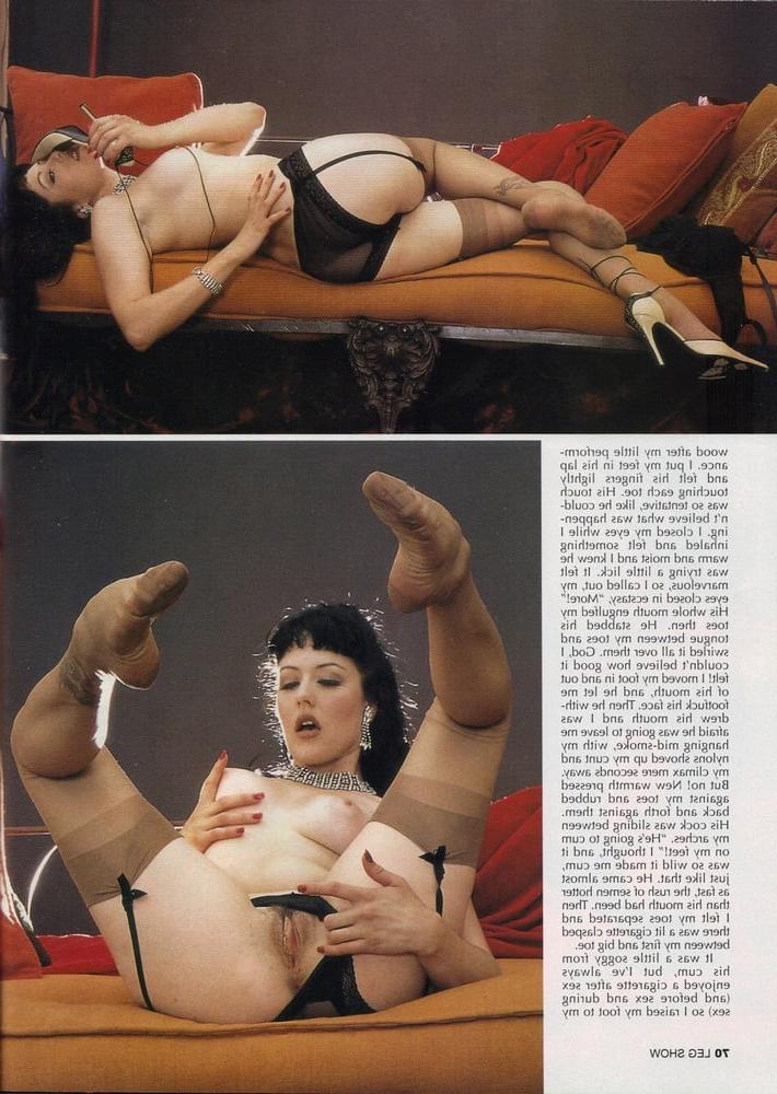 8P Leg Show Magazine - Tan Stockings