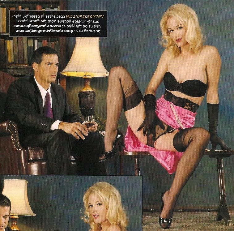 10P Leg Show Magazine - Hot Blonde in FF Stockings with Guy