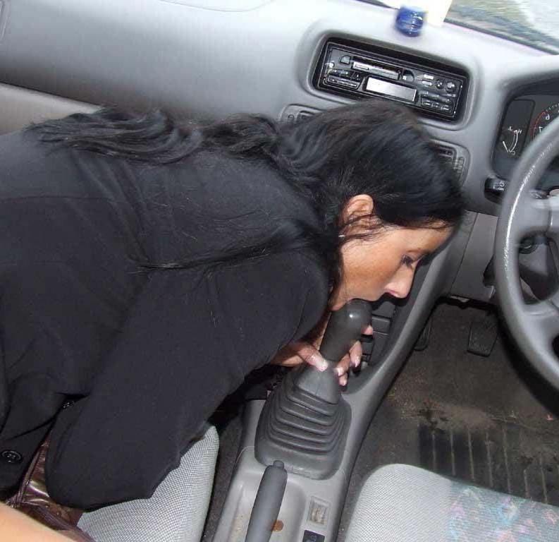 24P Woman having sex with a car