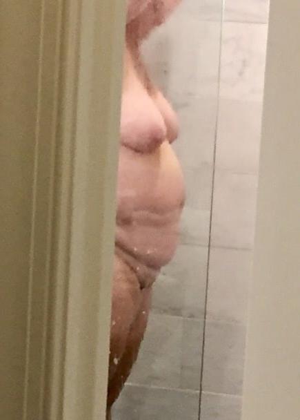 25P Couple of buddys wanted to show off their wifes baby makers