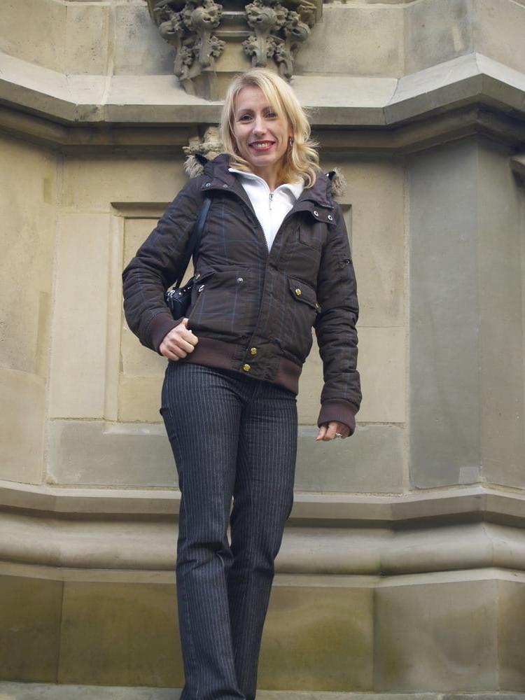 19P My friend Gloria in Frankfurt Germany