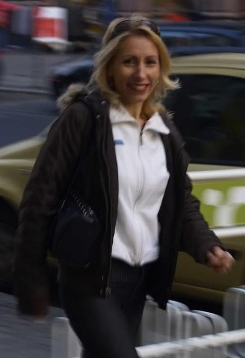 19P My friend Gloria in Frankfurt Germany