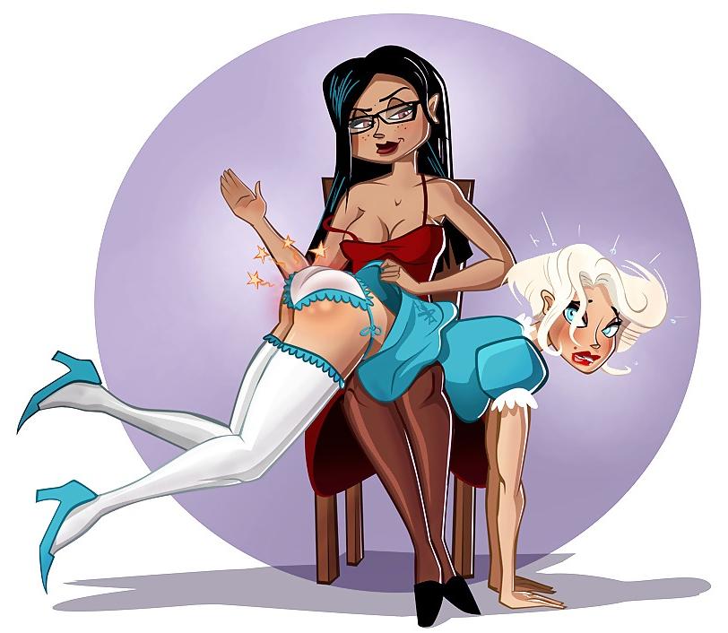 25P Spanking Cartoons