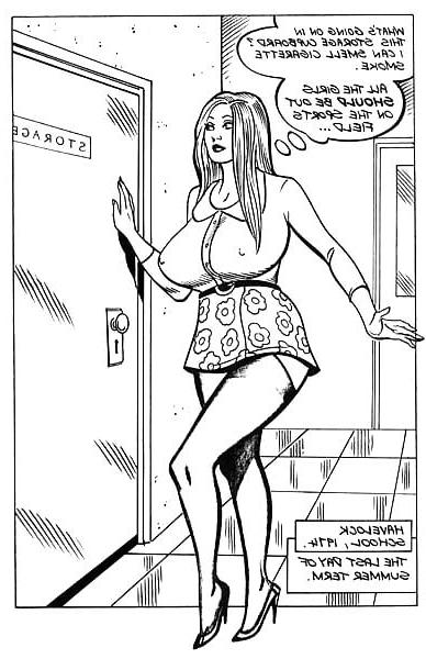 22P Cartoon Schoolgirl Frolics