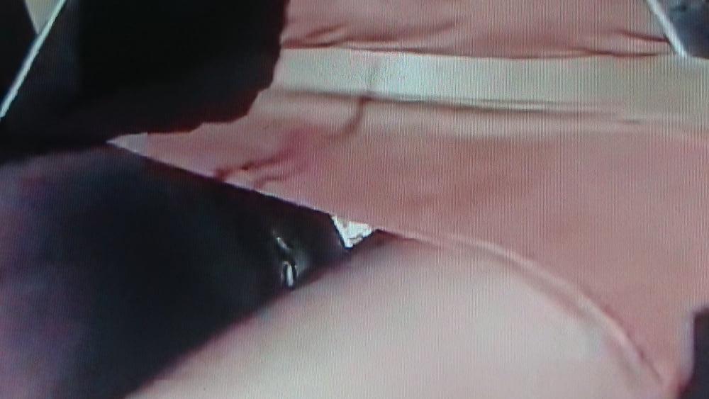 25P Stockings upskirt in car