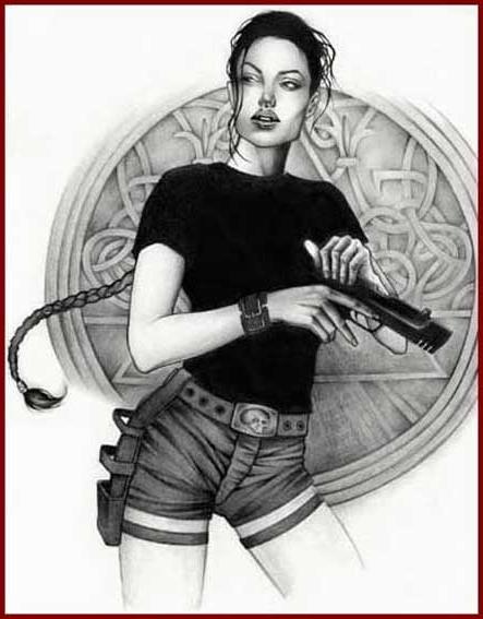 25P Lara Croft cartoon