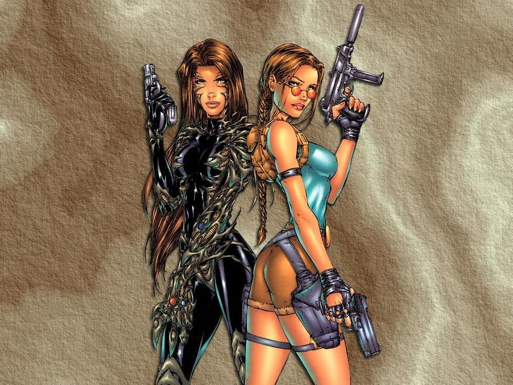 25P Lara Croft cartoon